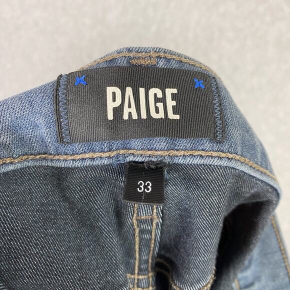 Paige Jeans Mens 33 Transcend Federal Slim Straight Leg - Picture 9 of 10